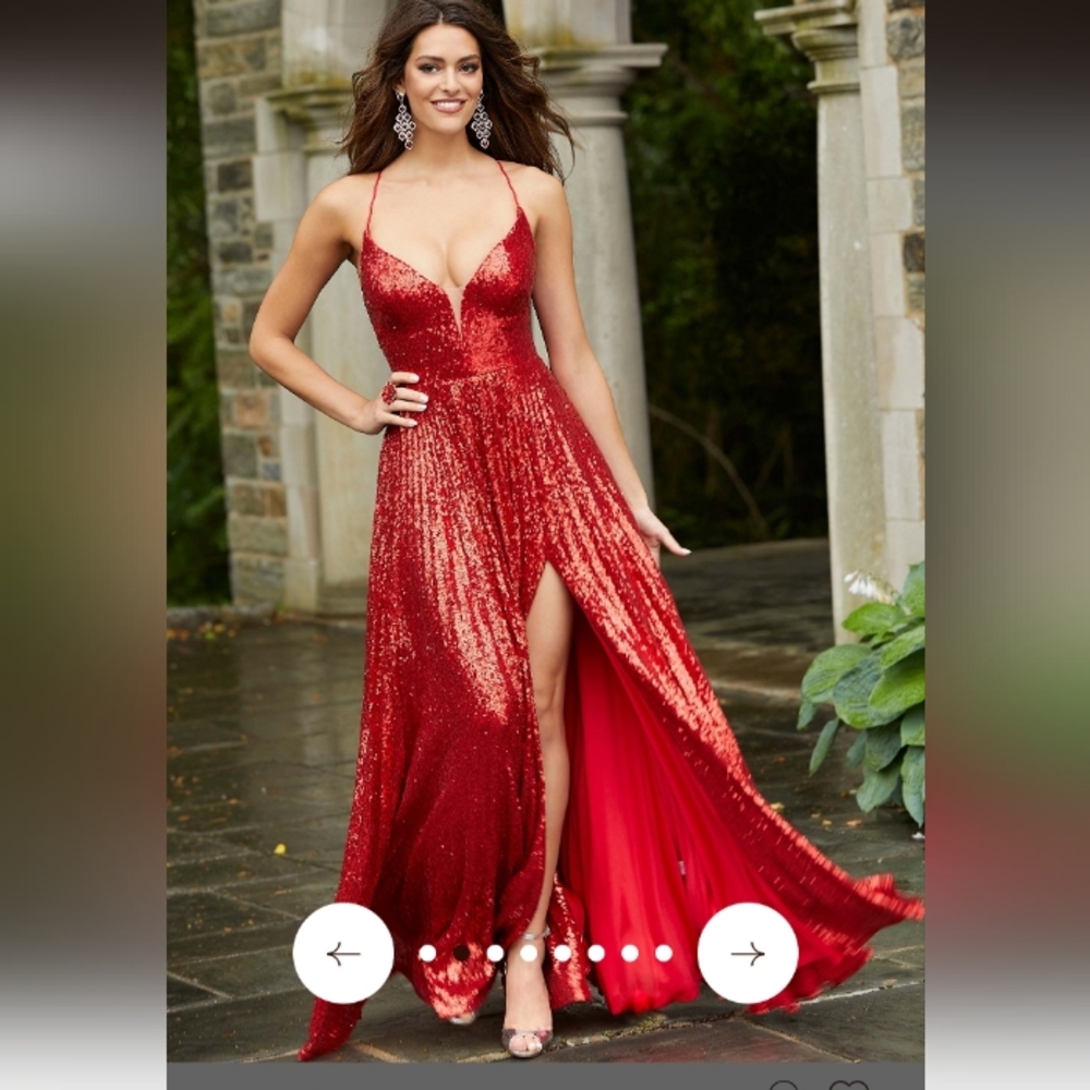 Mori Lee Women's Sequined A-Line Ball Gown Size 4 NWT Formal Prom Wedding Sweet